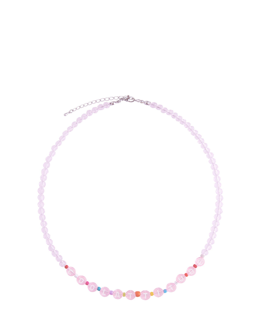 [i-ac21-005]Pink beads Necklace,고양이,고양이 반팔, 고양이 후드,잇자바이브