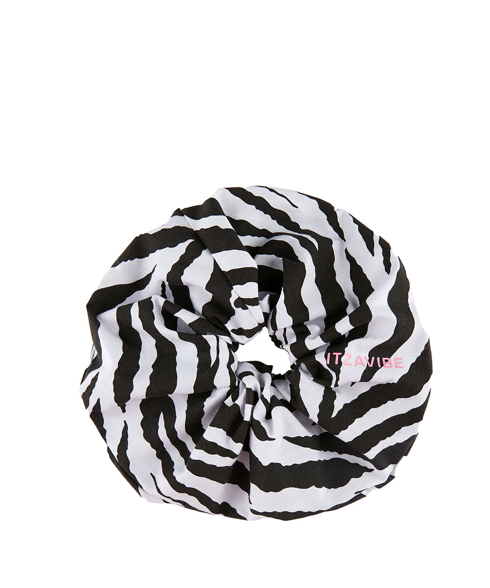 [i-ac21-012]Zebra Patterns Scrunchie,고양이,고양이 반팔, 고양이 후드,잇자바이브