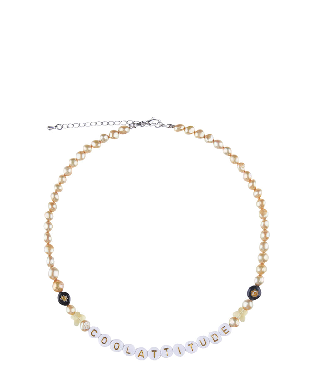 [i-ac21-003]Gold beads Necklace,고양이,고양이 반팔, 고양이 후드,잇자바이브